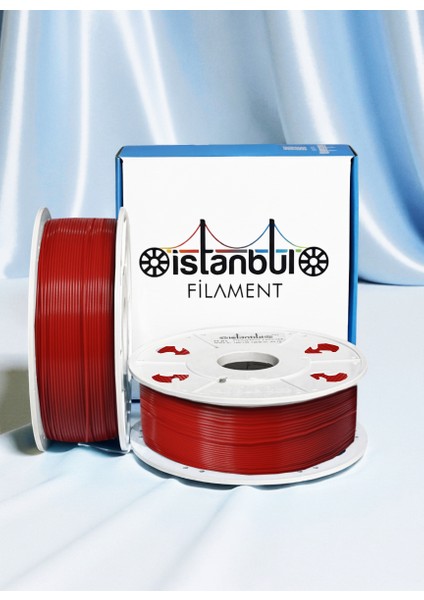 Istanbul Filament 3D Baskı Pla Filament Kırmızı 1 kg Ø 1,75MM ± 0,05 mm Bambu Lab Uyumlu