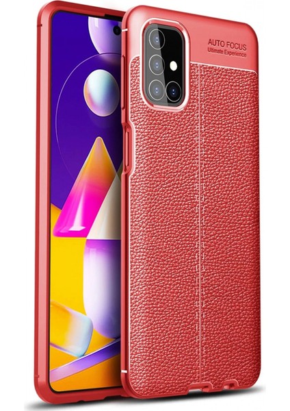 Samsung Galaxy M31S Kılıf Auto Focus Kapak - Kırmızı (K95)