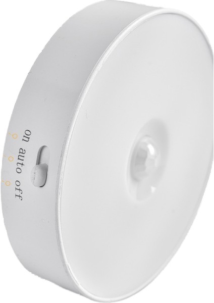 8.8cm Kablosuz Insan Vücudu Indüksiyon LED Şarj Manyetik Gece Lambası Akıllı Otomatik Başucu Gardırop Dolap Işığı Ev Gece Lambası (Yurt Dışından)