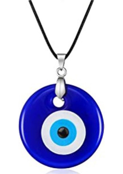 3cm Türk Mavi Şeytan Gözü Cam Kolye Takı (Yurt Dışından)