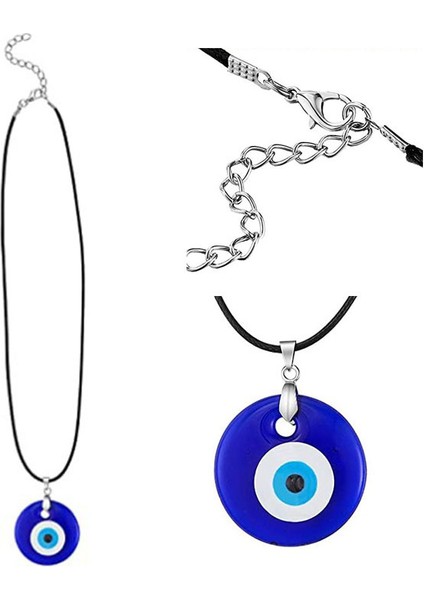 3cm Türk Mavi Şeytan Gözü Cam Kolye Takı (Yurt Dışından) fiyatları
