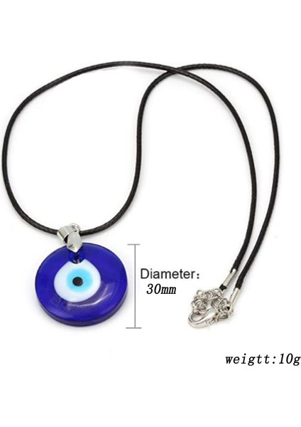 3cm Türk Mavi Şeytan Gözü Cam Kolye Takı (Yurt Dışından) modelleri