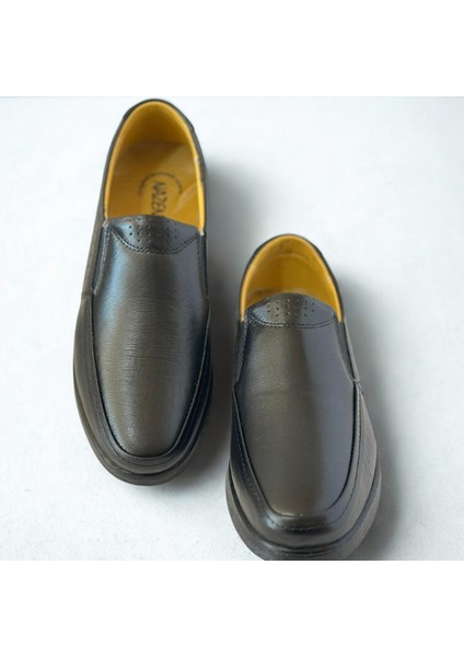 Erkek Hakiki Deri Ultra Rahat Ortapedik Kauçuk Taban Günlük Siyah Ultra Rahat Günlük Siyah Ayakkabı fiyatları