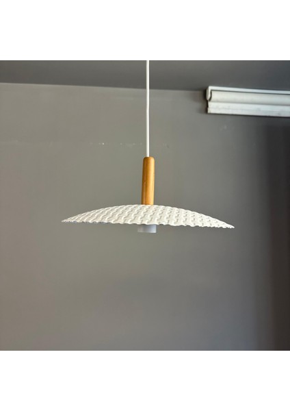 Zetra Beyaz Metal Avize Tekli Ahşap Başlık Mutfak Modern Dekoratif Sarkıt Aydınlatma fiyatları