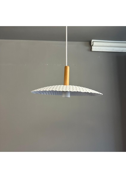 Zetra Beyaz Metal Avize Tekli Ahşap Başlık Mutfak Modern Dekoratif Sarkıt Aydınlatma fırsatları