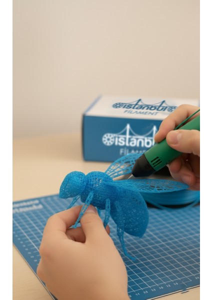 Istanbul Filament 3D Baskı Pla Filament Mavi 1 kg Ø 1,75MM ± 0,05 mm Bambu Lab Uyumlu