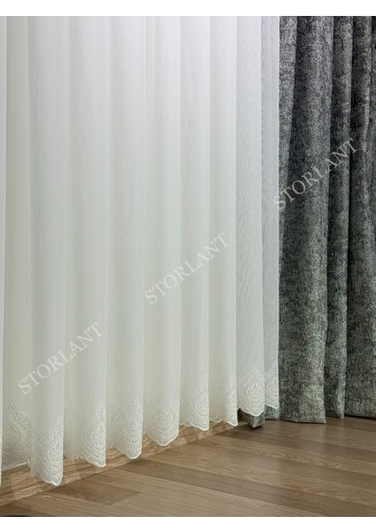 Diora Etek Bambu Tül Perde | Ağır Gramajlı, 1/3 Sık Pileli, Ütü Gerektirmez L Tüm Odalara Uygun indirimleri