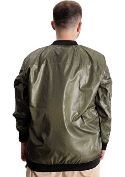 Erkek Kolej Mont Fermuarlı Haki Renk 2022 Sonbahar-Kış Modelleri İçin