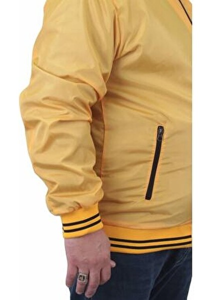Büyük Beden Pilot Mont Hardal Renk Erkekler İçin %100 Polyester