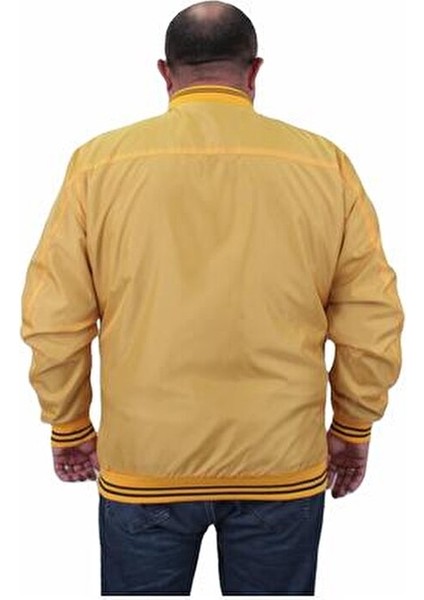 Büyük Beden Pilot Mont Hardal Renk Erkekler İçin %100 Polyester