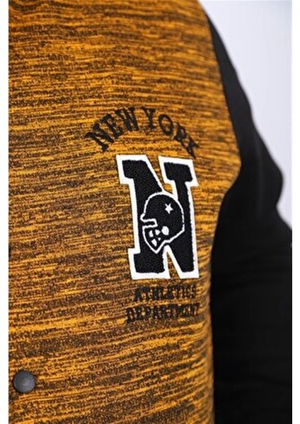 College Mont Erkekler İçin Hardal Renk Kalın Kışlık Uzun Kol 22728 Model indirimleri