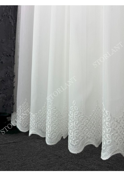 Nuvia Etek Bambu Tül Perde | Ağır Gramajlı, 1/3 Sık Pileli, Ütü Gerektirmez L Tüm Odalara Uygun fırsatları