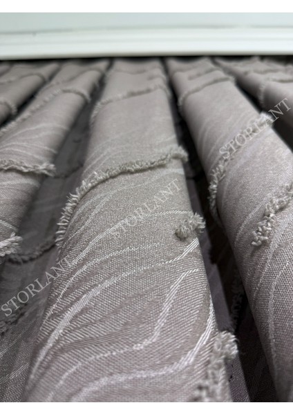 Puffy Aqua Toprak Fon Perde – Lüks Tek Kanat, 1/3 Sık Pile, Aksesuar Hediyeli - Yüksek Kalite modelleri