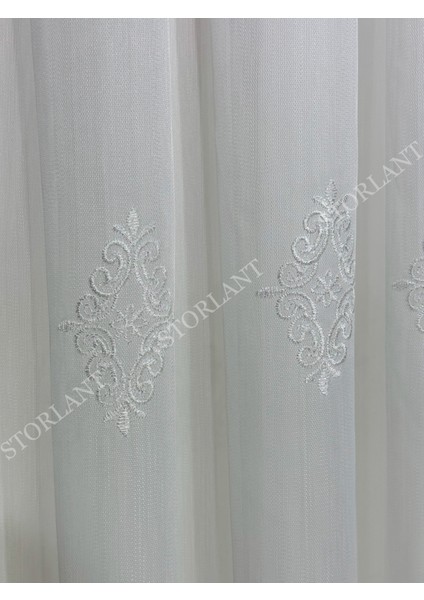 Efsun Krem Bambu Serpme Tül Perde | Ağır Gramajlı, 1/3 Sık Pileli, Ütü Gerektirmez modelleri