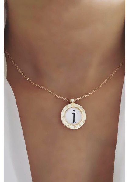 Ince Zincirli Harf Kolye I Harfi