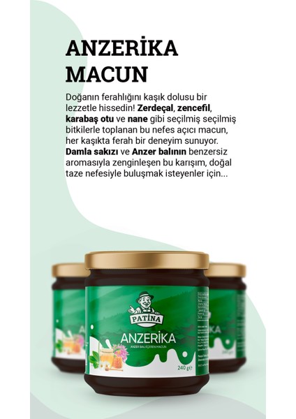 Anzerika - Anzer Balı, Keçiboynuzu Pekmezi, Meyan Kökü Içeren Bitkisel Karışımlı Geleneksel Gıda fiyatları