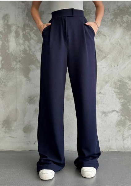 Kadın Likralı Cırt Kapama Palazzo Pantolon fiyatları