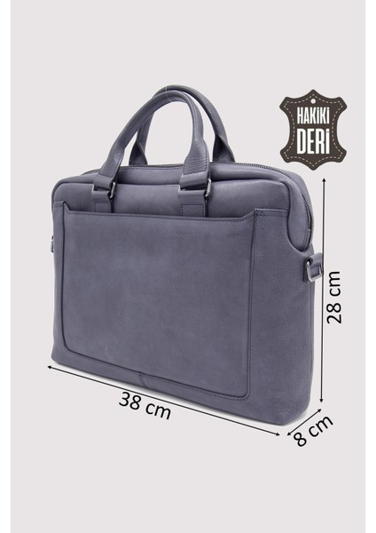 Hakiki Deri Laptop Evrak Çantası Lacivert SMR7644 fiyatları