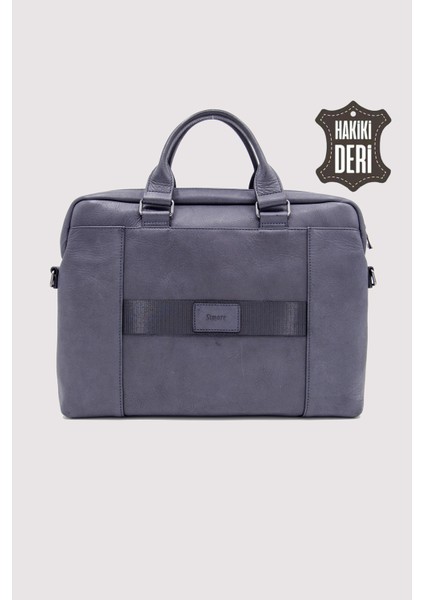 Hakiki Deri Laptop Evrak Çantası Lacivert SMR7644 modelleri