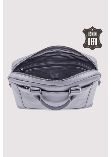 Hakiki Deri Laptop Evrak Çantası Lacivert SMR7644 indirimleri