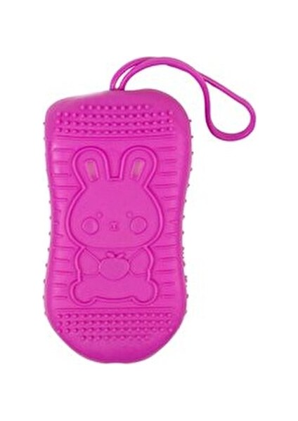 Silikon Vücut Temizleme Fırçası Pratik Kullanım İçin Pembe Renk 03