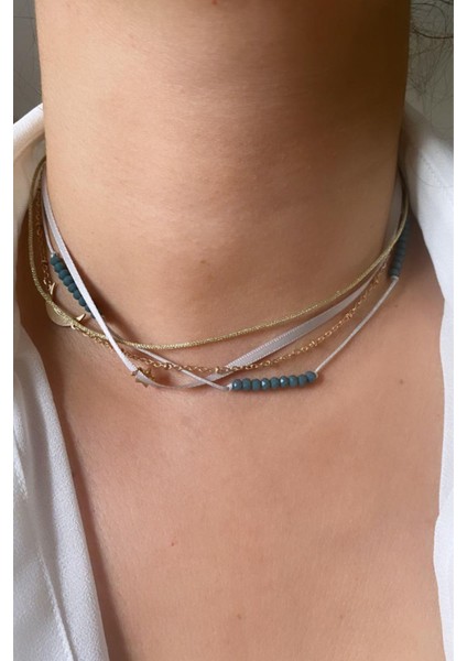 Kurdela ve Zıncır Detaylı Kolye