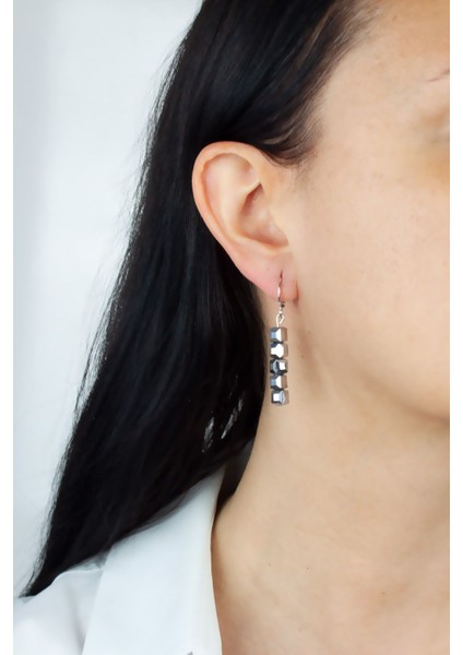 Küp Cam Kristal Küpe