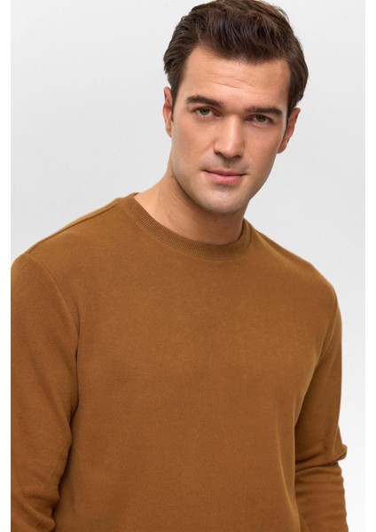 O Yaka Selanik Koyu Kahve Erkek Sweatshirt SW2013700013 fiyatları