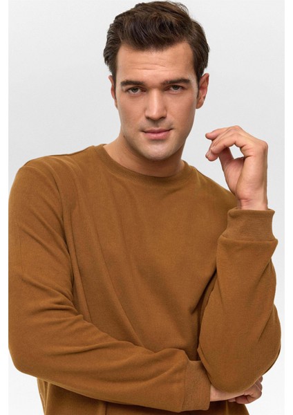 O Yaka Selanik Koyu Kahve Erkek Sweatshirt SW2013700013 modelleri