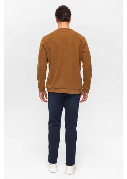 O Yaka Selanik Koyu Kahve Erkek Sweatshirt SW2013700013 indirimleri