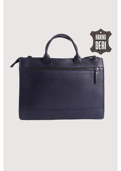 Hakiki Deri Erkek Evrak Çantası Lacivert SMR6981 modelleri