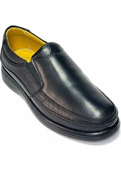 Erkek Hakiki Deri Ortapedik Ultra Rahat Kauçuk Taban Kaydırma Yapmaz Günlük Baba Ayakkabı