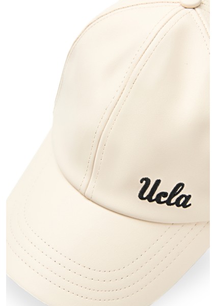 Damıan Kemik Rengi Baseball Cap Suni Deri - Unisex Şapka fiyatları
