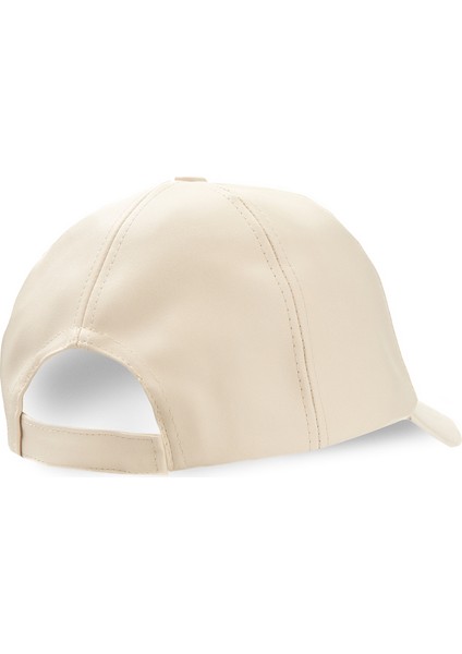 Damıan Kemik Rengi Baseball Cap Suni Deri - Unisex Şapka modelleri