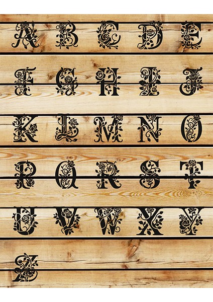 Stencil Harf Boyama Şablonu X048 fiyatları