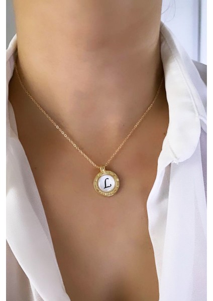 Ince Zincirli Harf Kolye L Harfi