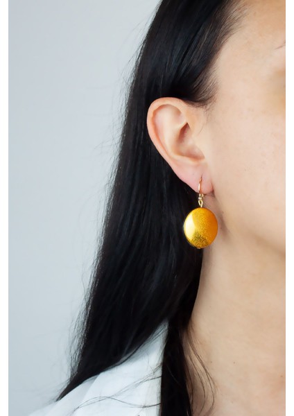 Yuvarlak Tasasrım Simli Kadın Küpe