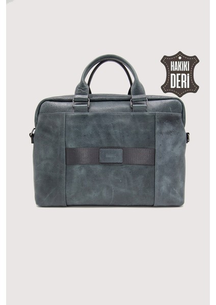 Hakiki Deri Laptop Evrak Çantası Haki SMR7644 modelleri