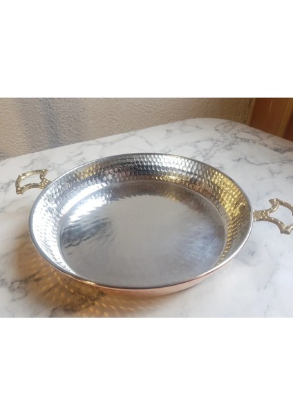 Bakır Bakır Dövme Tava