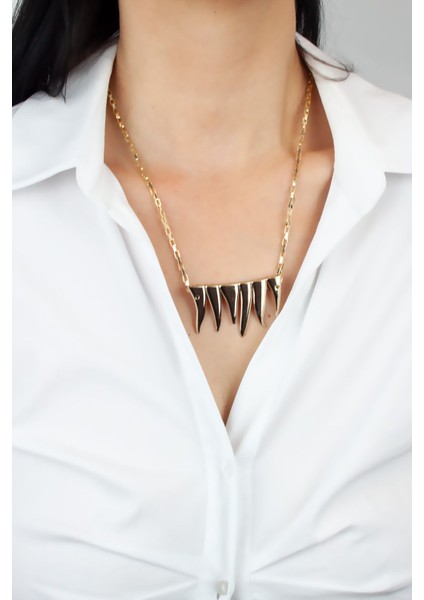 Uzun Zincir Gold Kolye