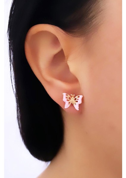 Kelebek Figür Küpe