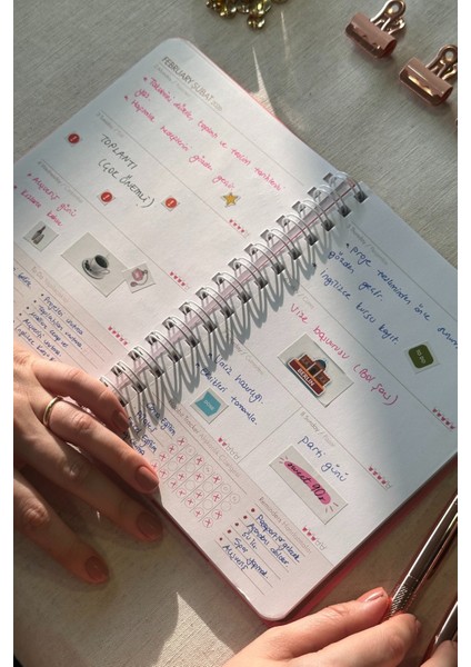 2026 Haftalık Ajanda Spiralli A5 12 Aylık Lucky fırsatları