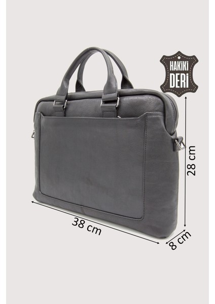 Hakiki Deri Laptop Evrak Çantası Siyah SMR7644 fiyatları