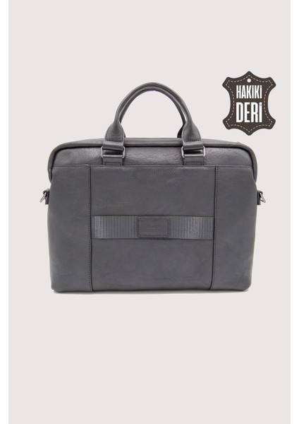 Hakiki Deri Laptop Evrak Çantası Siyah SMR7644 modelleri