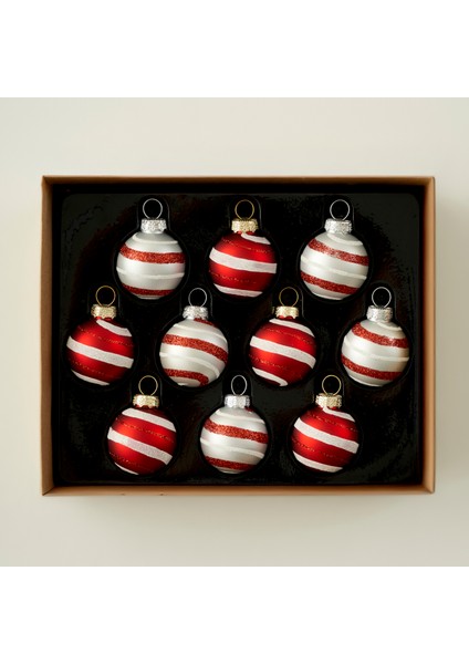 Christmas Mini Ball Yılbaşı Süsü Kırmızı (19X15X4 Cm)