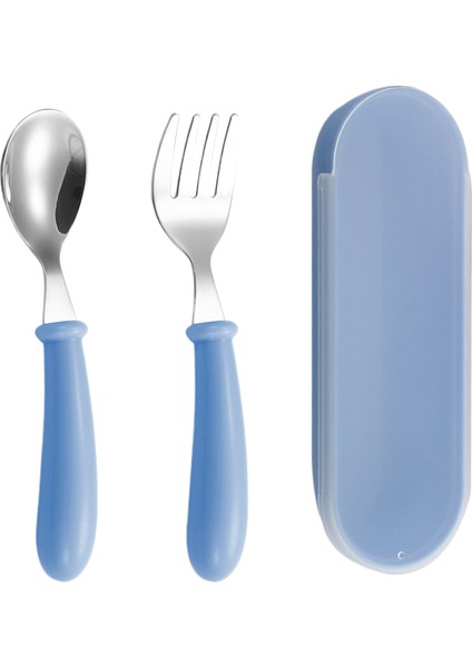 Karikatür Çocuk Kaşık-Çatal Kutusu Üçlü Set (Yurt Dışından)