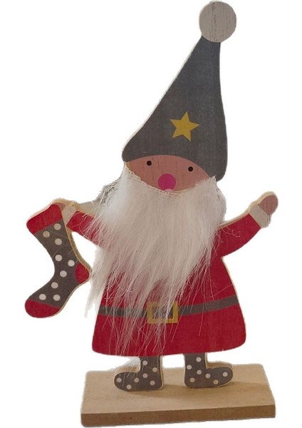 Yaratıcı, Renkli Noel Ahşap Dekorasyon Figürleri (Yurt Dışından)