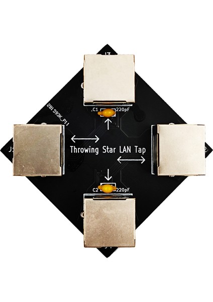 Throwing Star Lan Tap Pasif Ethernet Tap Ağ Paketi (Yurt Dışından)