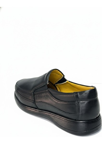 Erkek Hakiki Deri Ortapedik Ultra Rahat Kauçuk Taban Kaydırma Yapmaz Günlük Baba Ayakkabı fiyatları