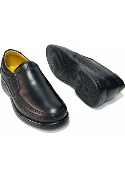 Erkek Hakiki Deri Ortapedik Ultra Rahat Kauçuk Taban Kaydırma Yapmaz Günlük Baba Ayakkabı modelleri